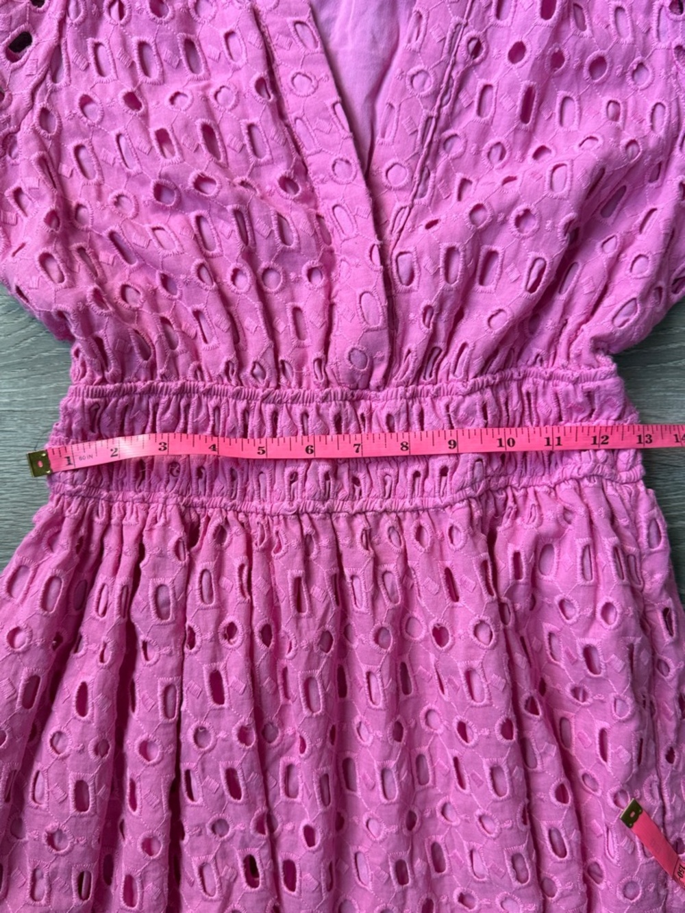 Anthropologie Somerset Maxi Dress Eyelet Edition PINK Large - Picture 11 of 12